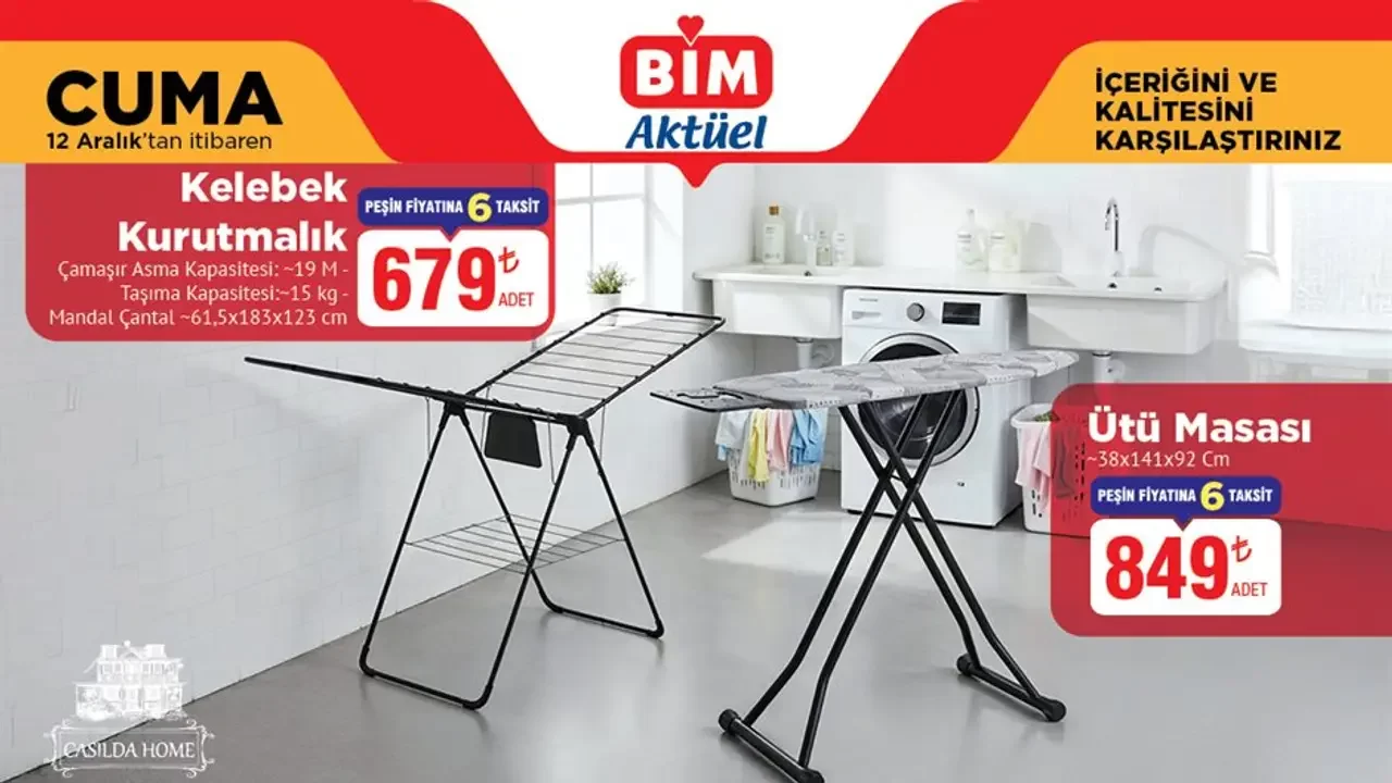 BİM 12 Aralık 2025 Aktüel Ürünler Kataloğu