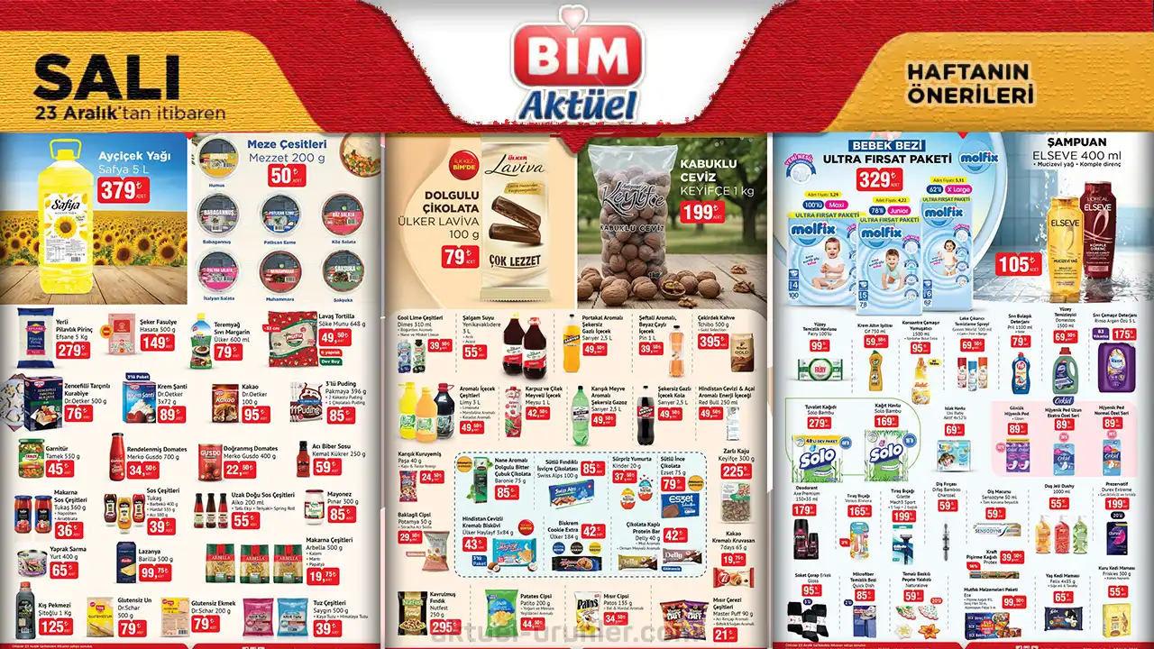 BİM 23 Aralık 2025 Aktüel Ürünler Kataloğu