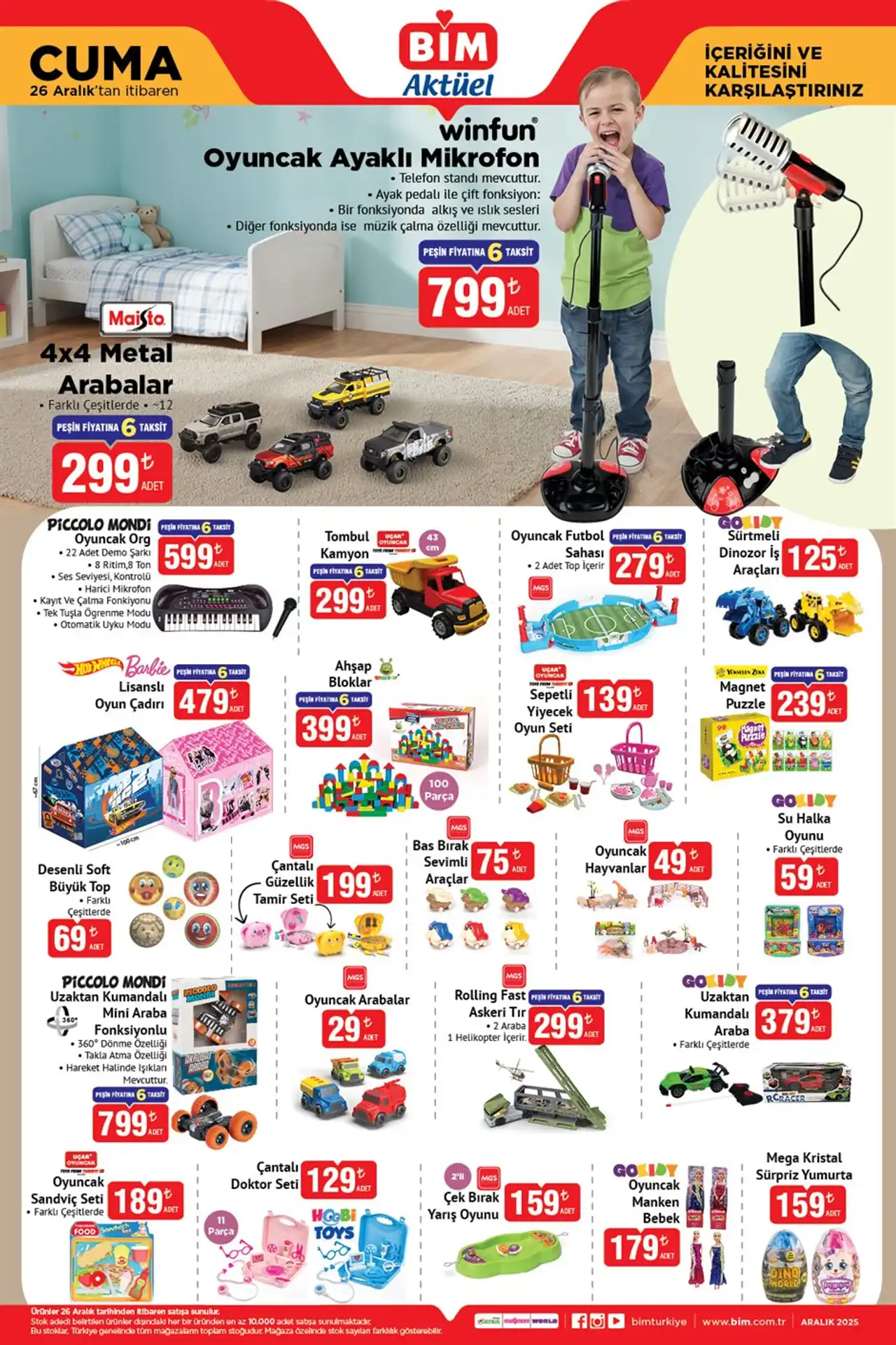 BİM 26 Aralık 2025 Kataloğu Bölüm 6