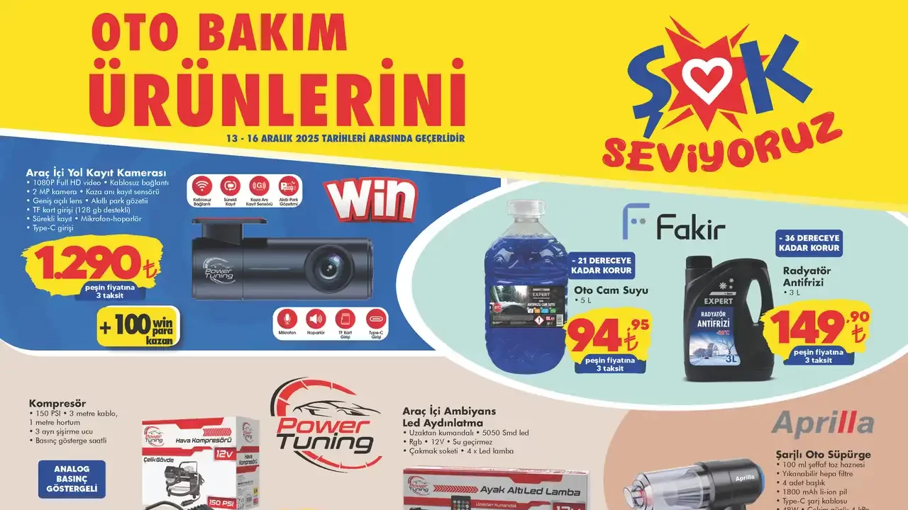 ŞOK 13 Aralık 2025 Aktüel Ürünler Kataloğu