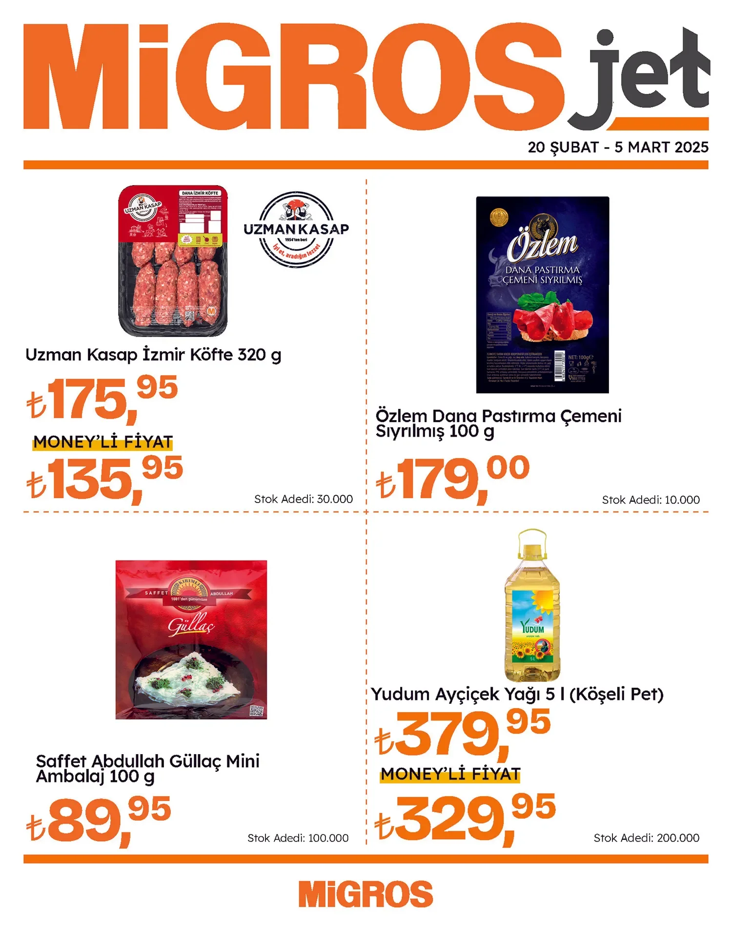 Migros 20 Şubat 2025 Aktüel Ürünler Kataloğu JET Sayfa 1