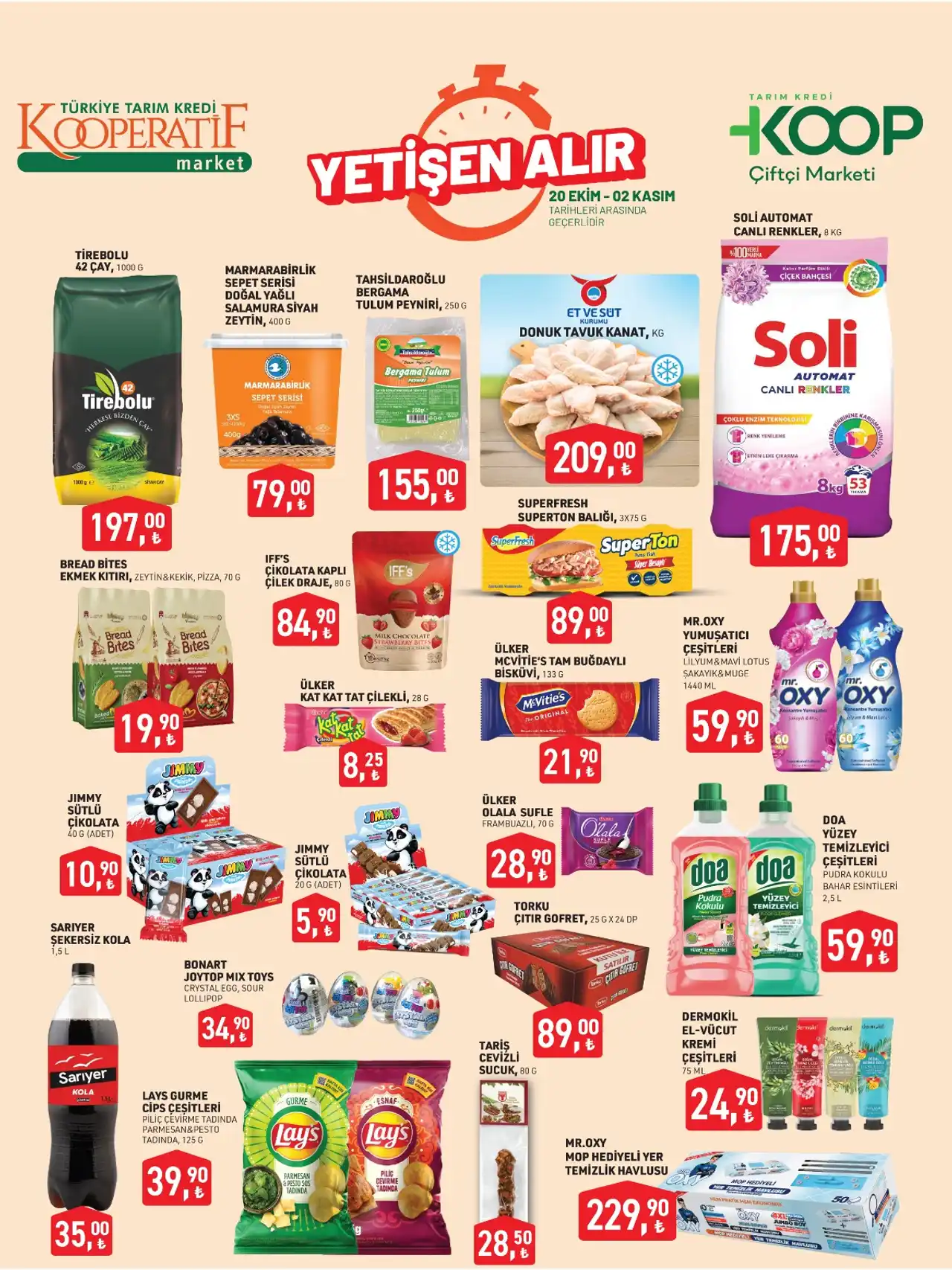 KOOP - Tarım Kredi Kooperatifi 20 EKİM 2025 Aktüel Ürünler Kataloğu Sayfa 1