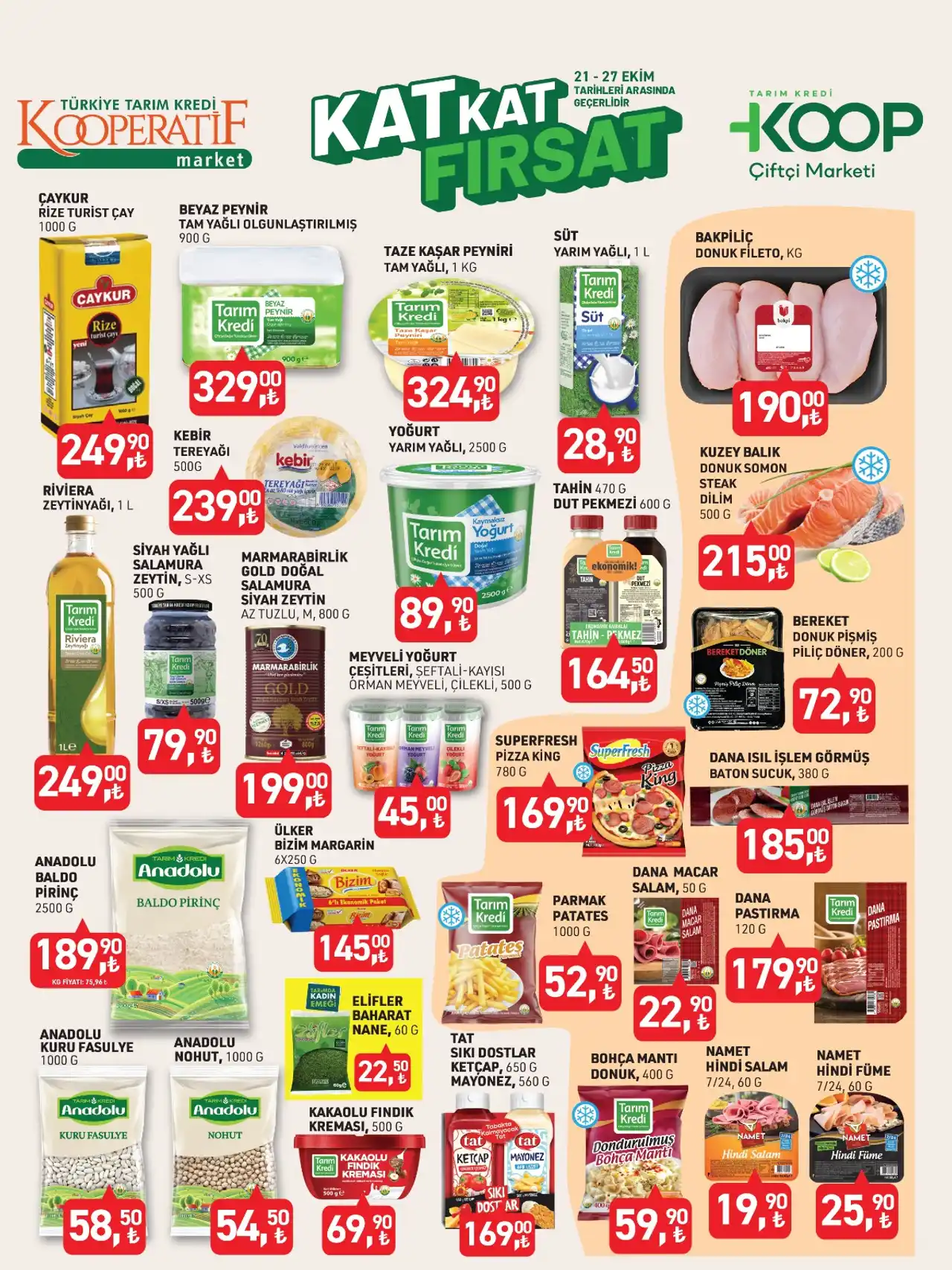 KOOP - Tarım Kredi Kooperatifi 21 EKİM 2025 Aktüel Ürünler Kataloğu Sayfa 1