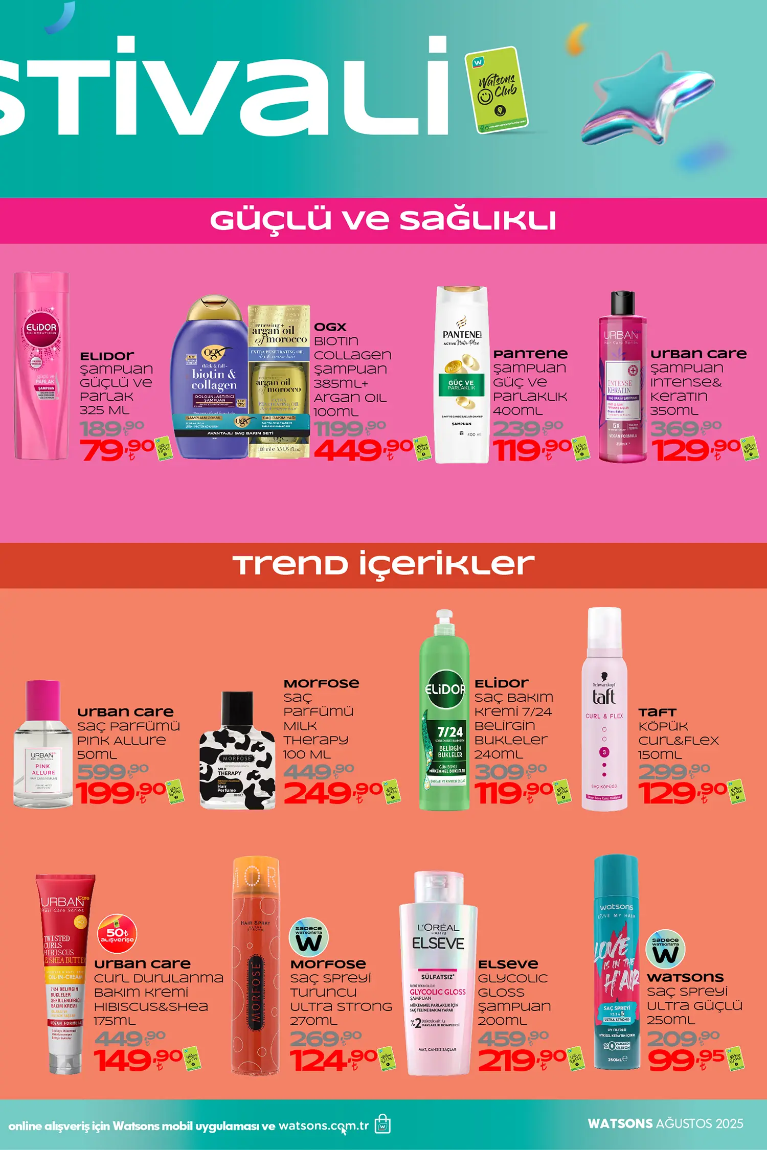 Watsons Ağustos 2025 Aktüel Ürünler Kataloğu 7. Sayfa