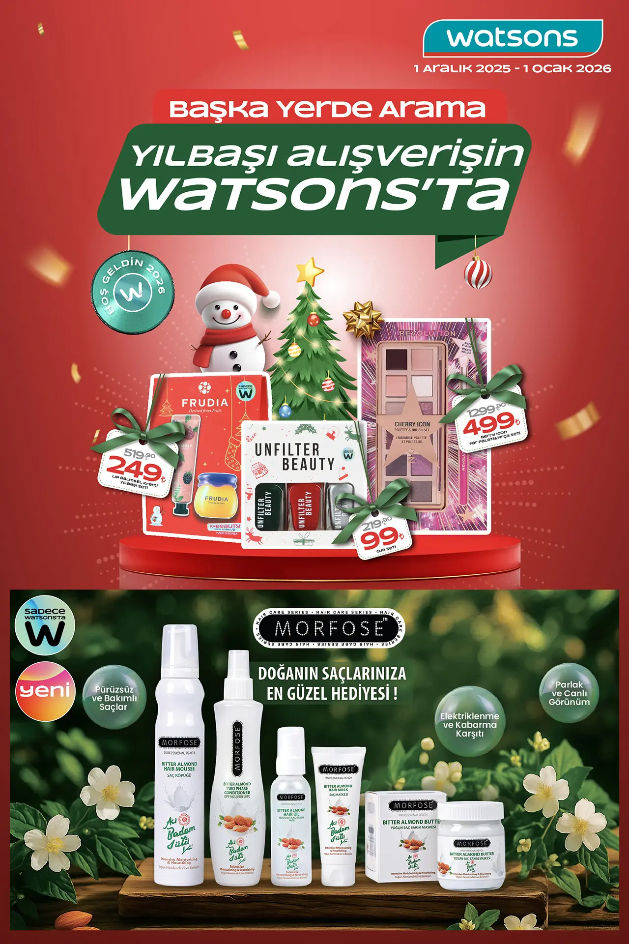 Watsons Aralık 2025 Aktüel Ürünler Kataloğu 1. Sayfa