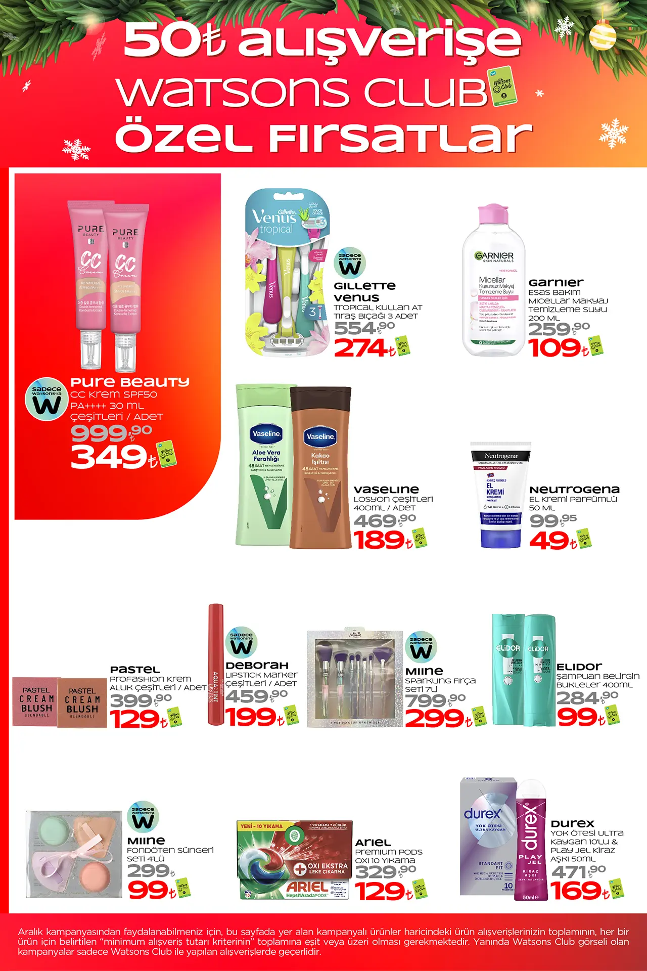 Watsons Aralık 2025 Aktüel Ürünler Kataloğu 4. Sayfa