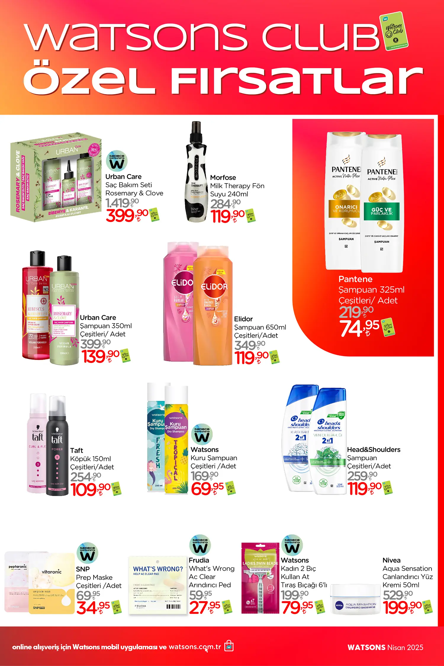 Watsons Nisan 2025 Aktüel Ürünler Kataloğu 3. Sayfa
