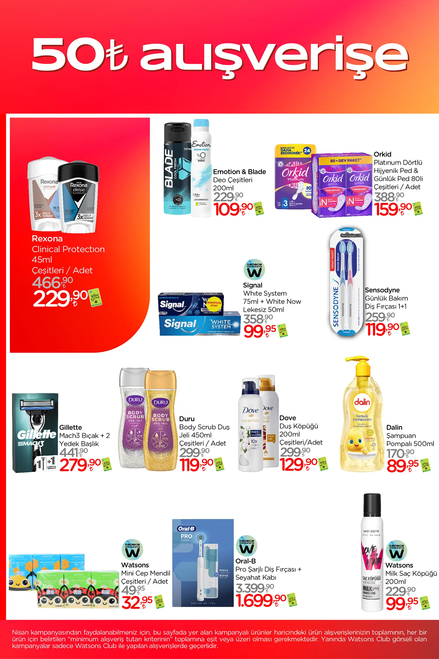Watsons Nisan 2025 Aktüel Ürünler Kataloğu 4. Sayfa