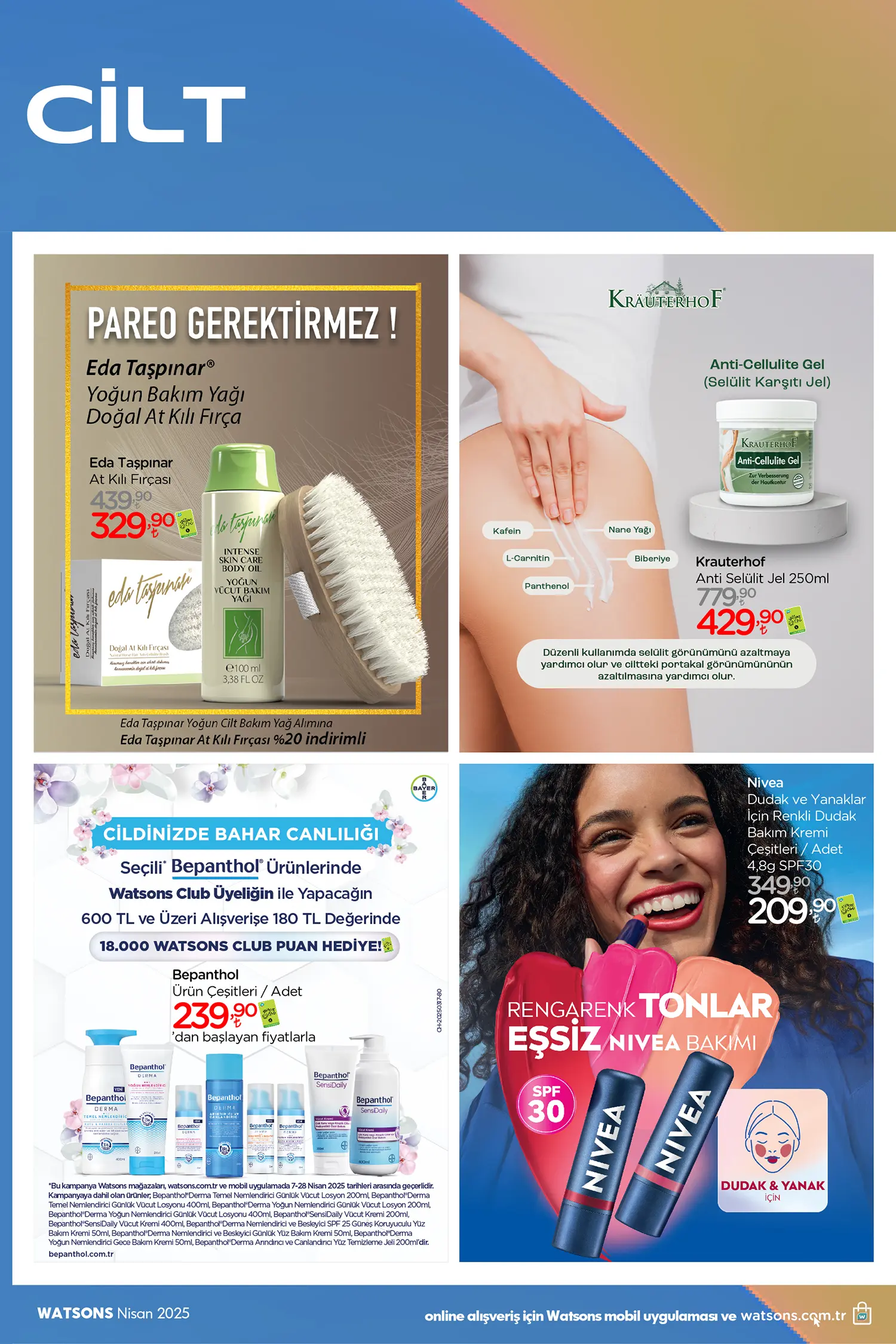 Watsons Nisan 2025 Aktüel Ürünler Kataloğu 22. Sayfa