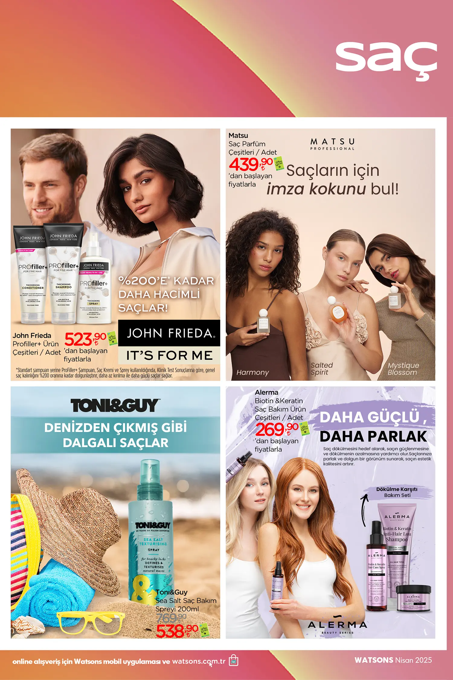 Watsons Nisan 2025 Aktüel Ürünler Kataloğu 35. Sayfa
