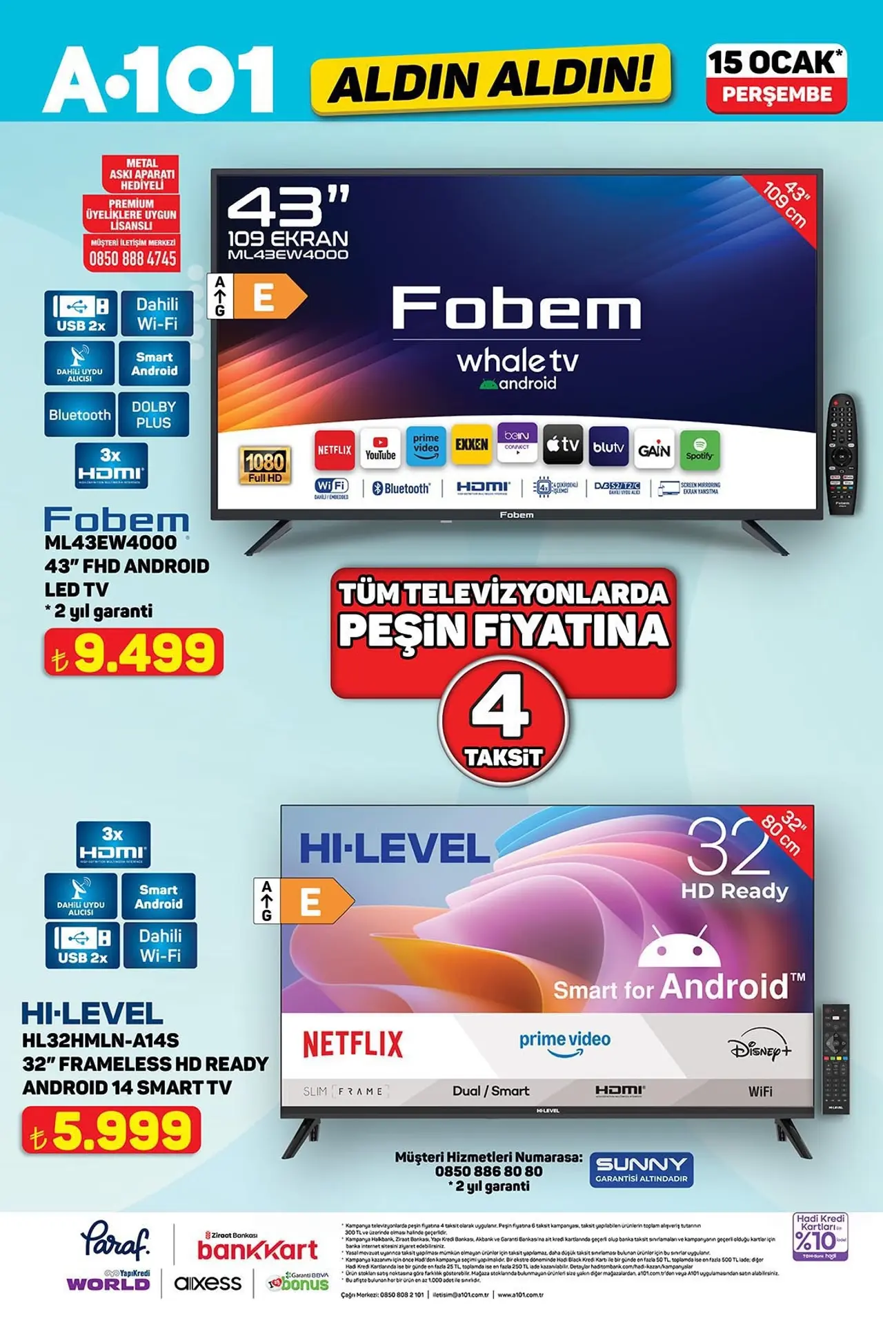 A101 15 Ocak 2026 Aktüel Ürünler Kataloğu