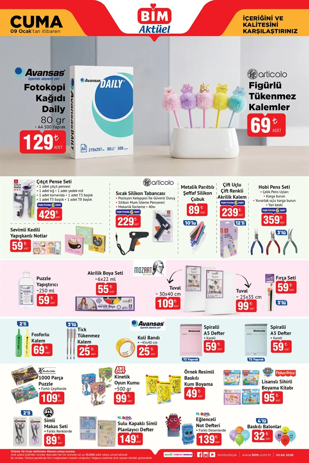 BİM 9 Ocak 2026 Aktüel Kataloğu Sayfası Görsel 5