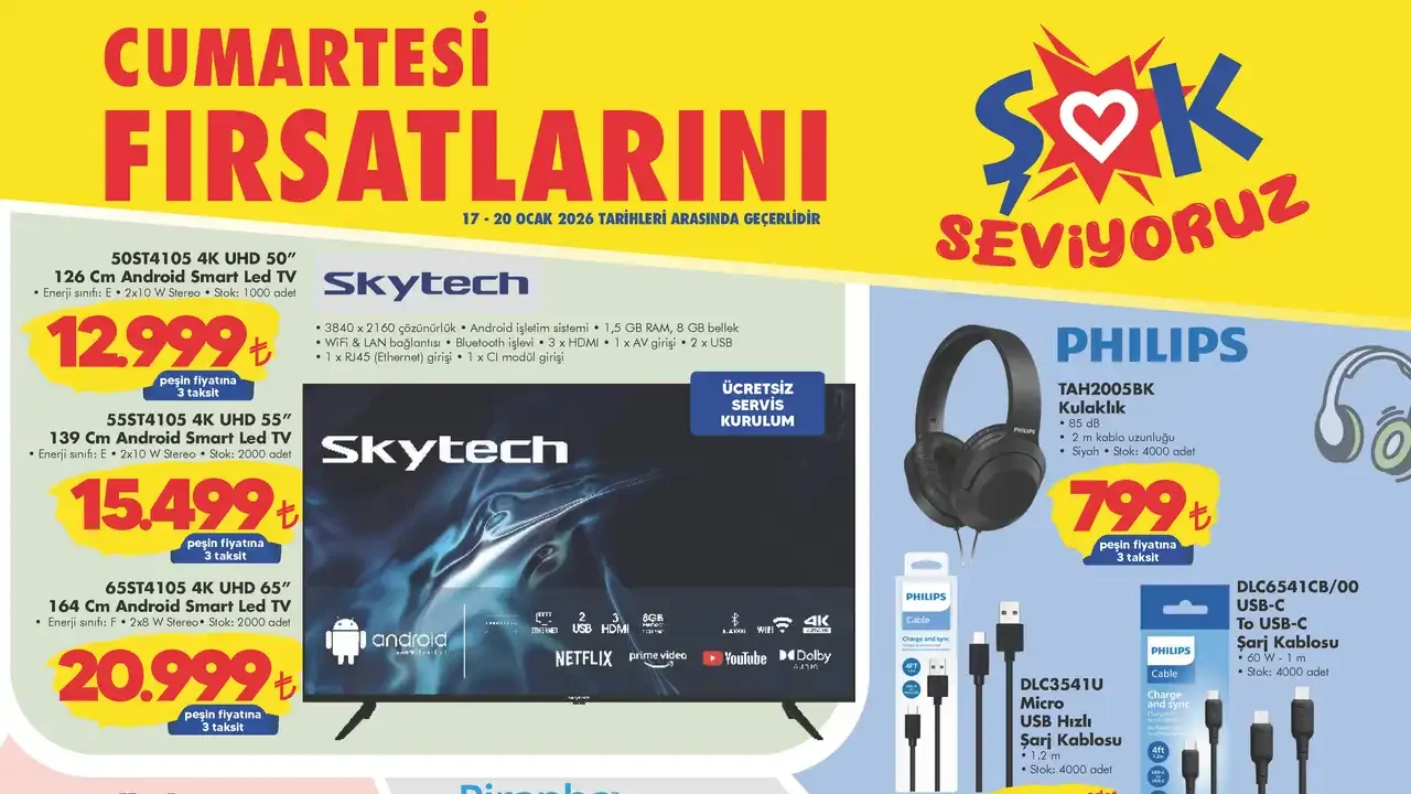 ŞOK 17 Ocak 2026 Aktüel Ürünler Kataloğu