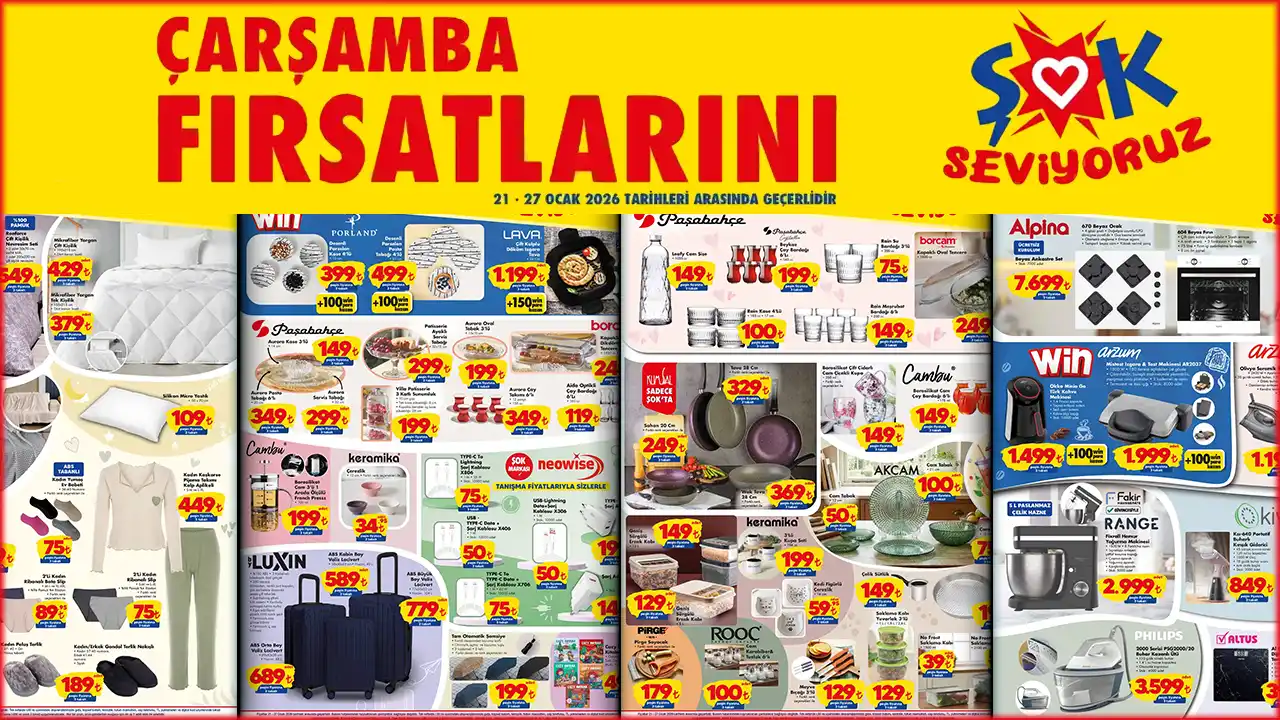 ŞOK 21 Ocak 2026 Aktüel Ürünler Kataloğu