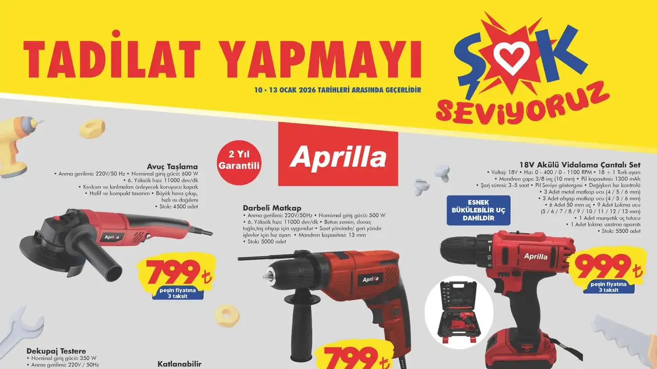 ŞOK 10 Ocak 2026 Aktüel Ürünler Kataloğu