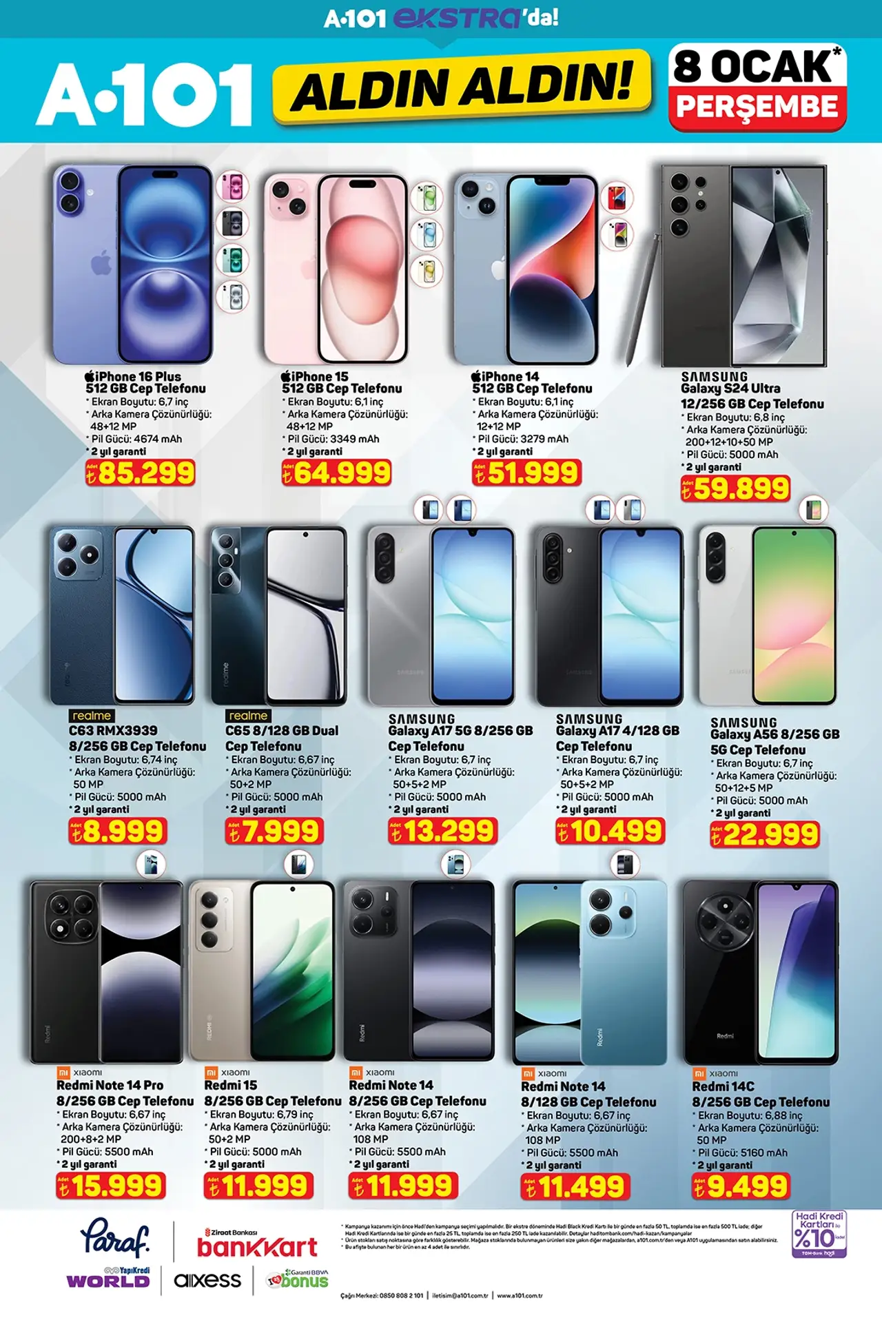 A101 8 Ocak 2026 Ekstra Katalog 1