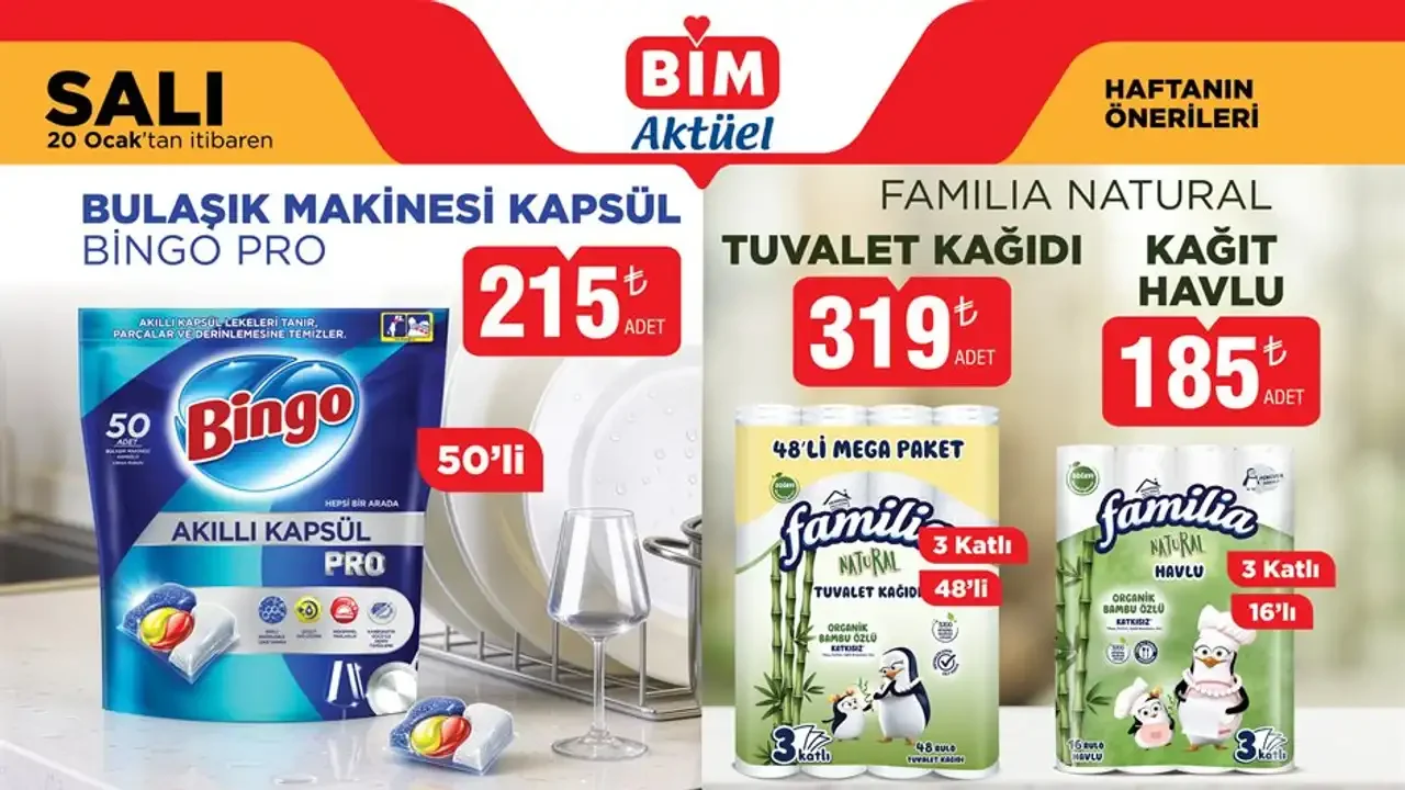 BİM 20 Ocak 2026 Aktüel Ürünler Kataloğu