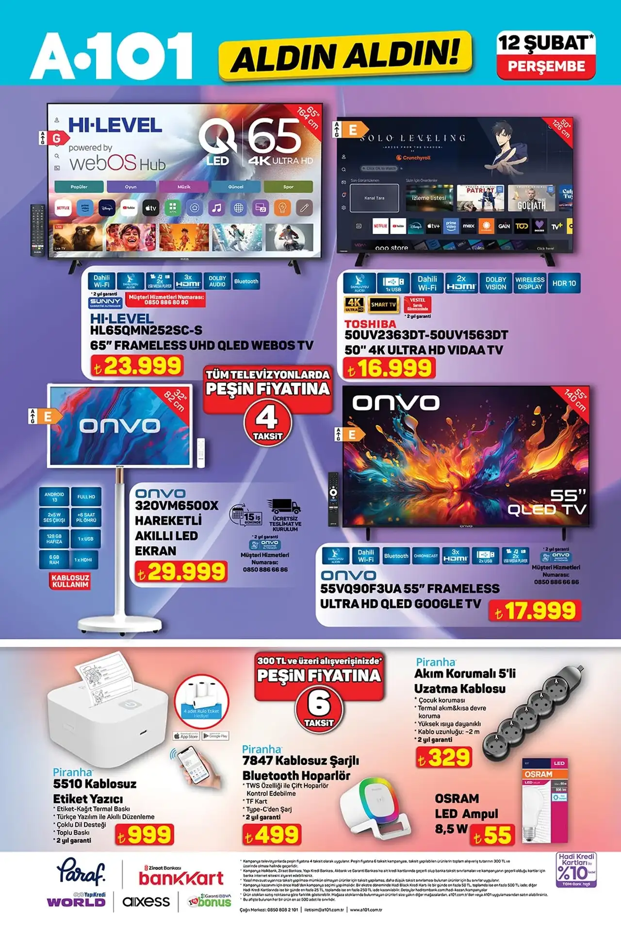 A101 12 Şubat 2026 Aktüel Katalog 1