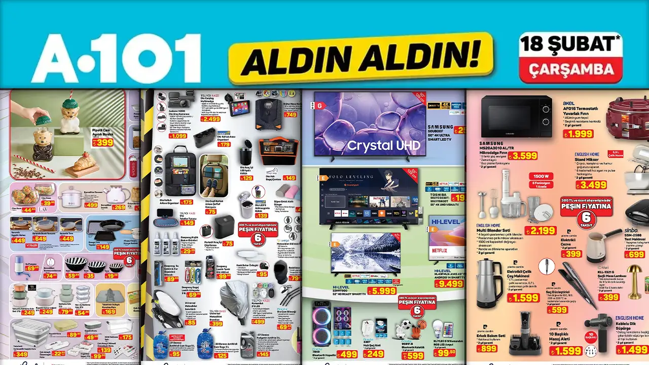 A101 18 Şubat 2026 Aktüel Ürünler Kataloğu