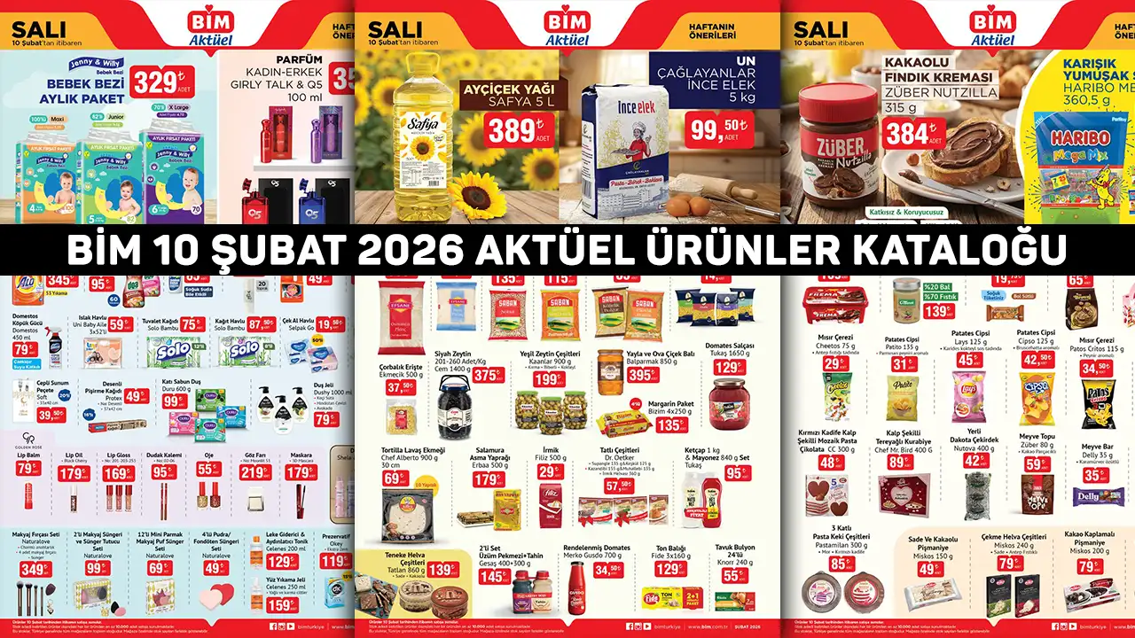 BİM 10 Şubat 2026 Aktüel Ürünler Kataloğu