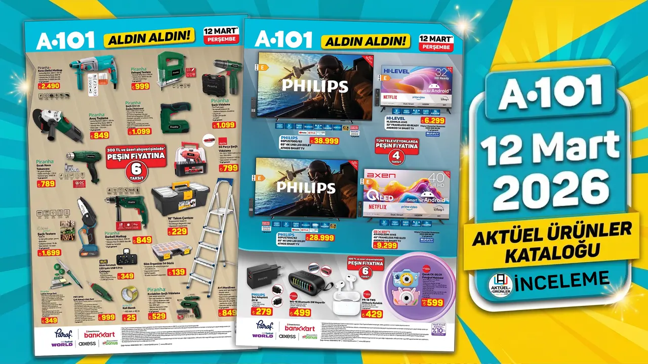 A101 12 Mart 2026 Aktüel Ürünler Kataloğu