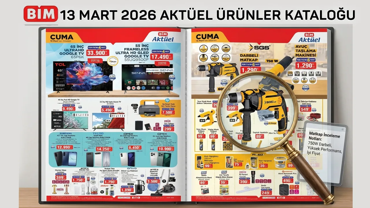 BİM 13 Mart 2026 Aktüel Ürünler Kataloğu
