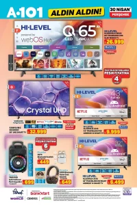 A101 30 Nisan 2026 Aktüel Ürünler Kataloğu