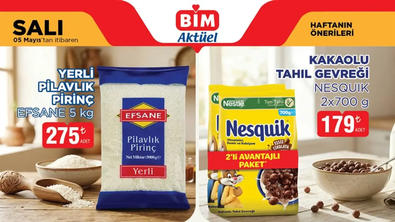 BİM 5 Mayıs 2026 Aktüel Ürünler Kataloğu