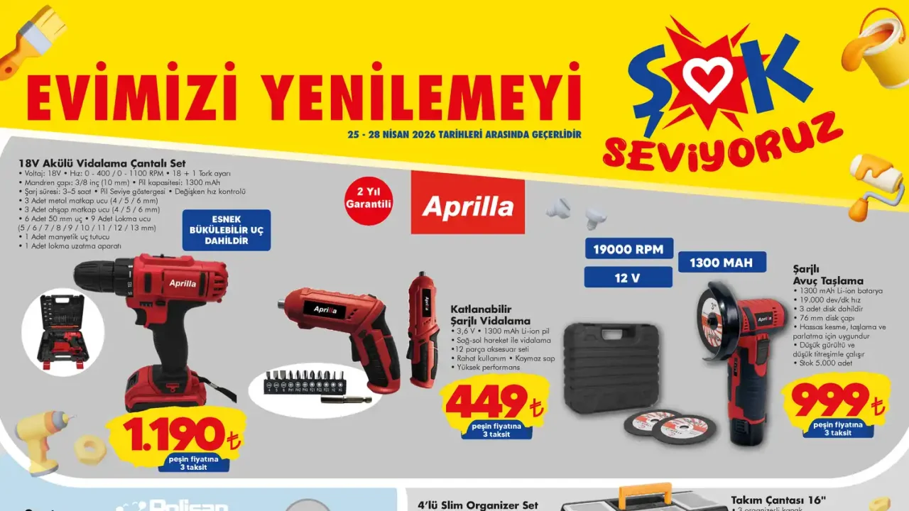 ŞOK 25 Nisan 2026 Aktüel Ürünler Kataloğu