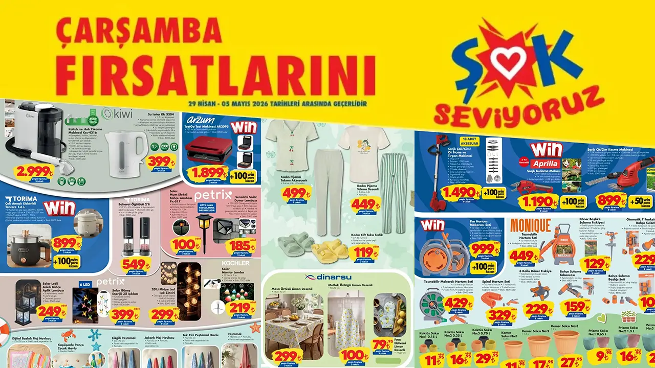 ŞOK 29 Nisan 2026 Aktüel Ürünler Kataloğu