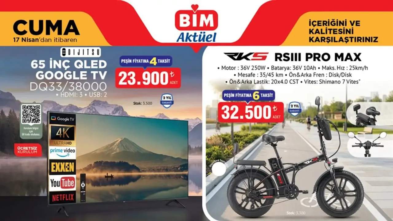BİM 17 Nisan 2026 Aktüel Ürünler Kataloğu