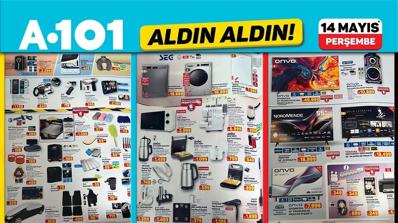 A101 14 Mayıs 2026 Aktüel Ürünler Kataloğu