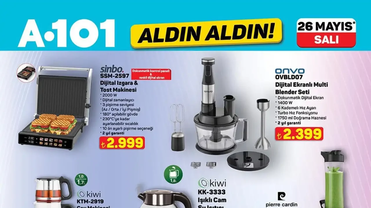 A101 26 Mayıs 2026 Aktüel Ürünler Kataloğu