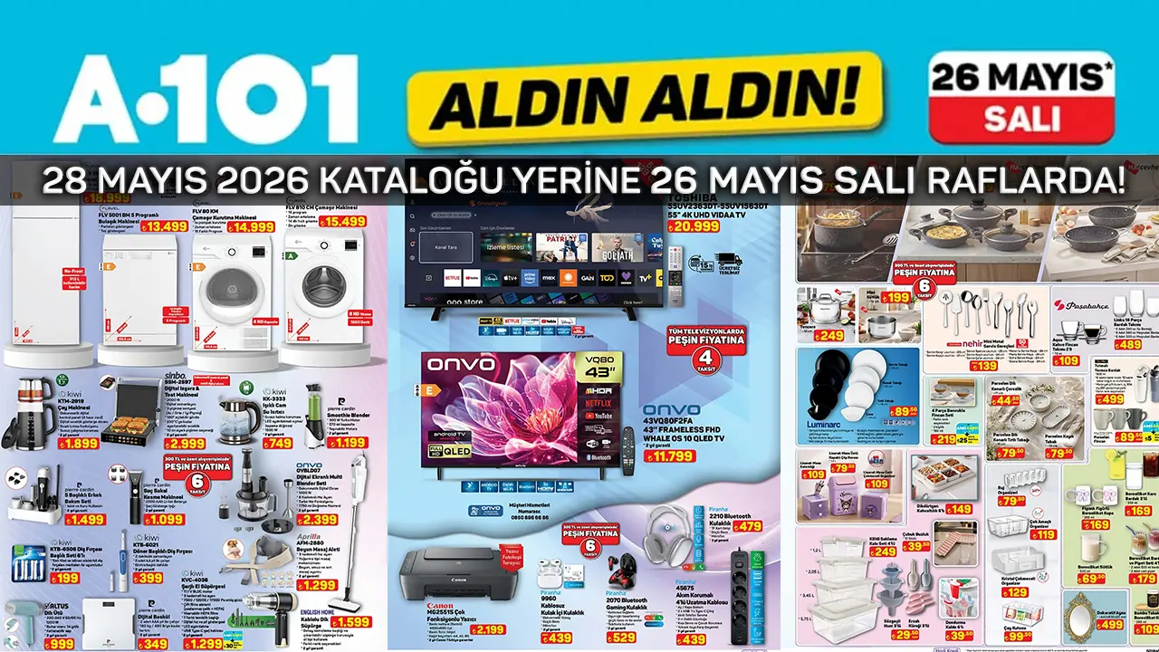A101 26 Mayıs 2026 Aktüel Ürünler Kataloğu