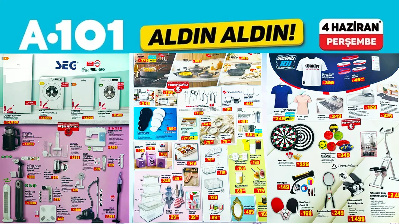 A101 4 Haziran 2026 Aktüel Ürünler Kataloğu
