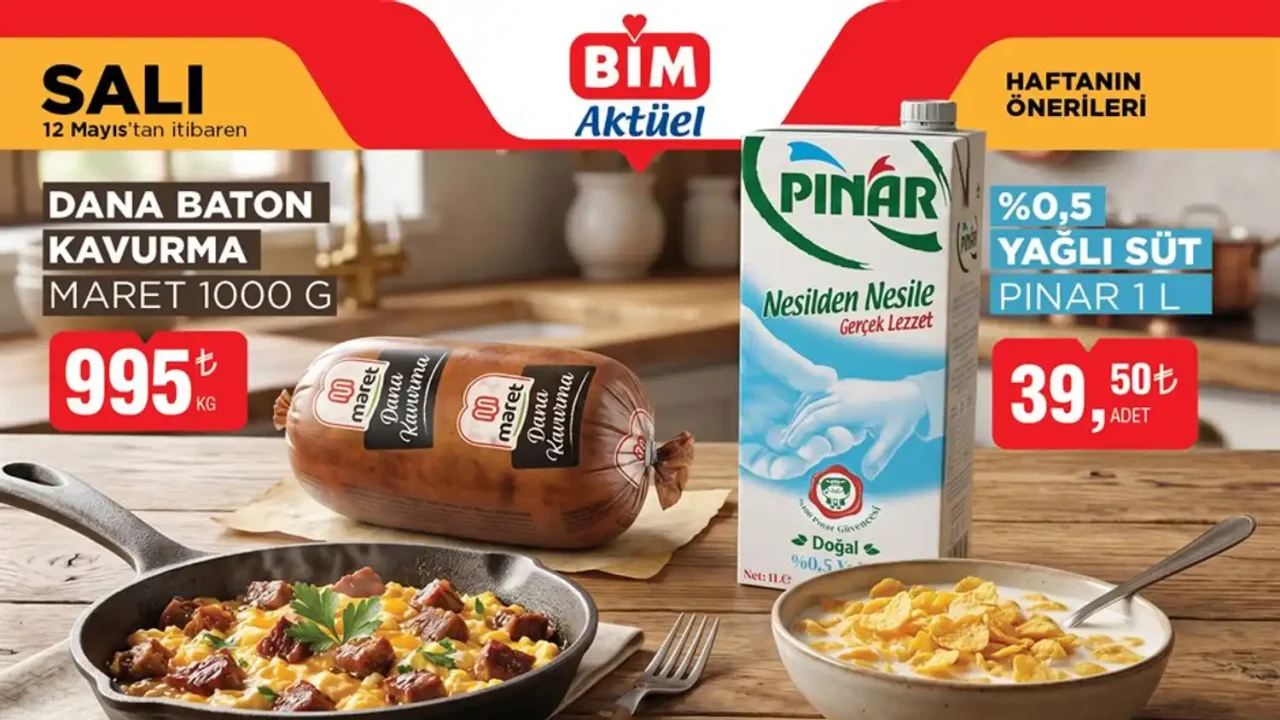 BİM 12 Mayıs 2026 Aktüel Ürünler Kataloğu