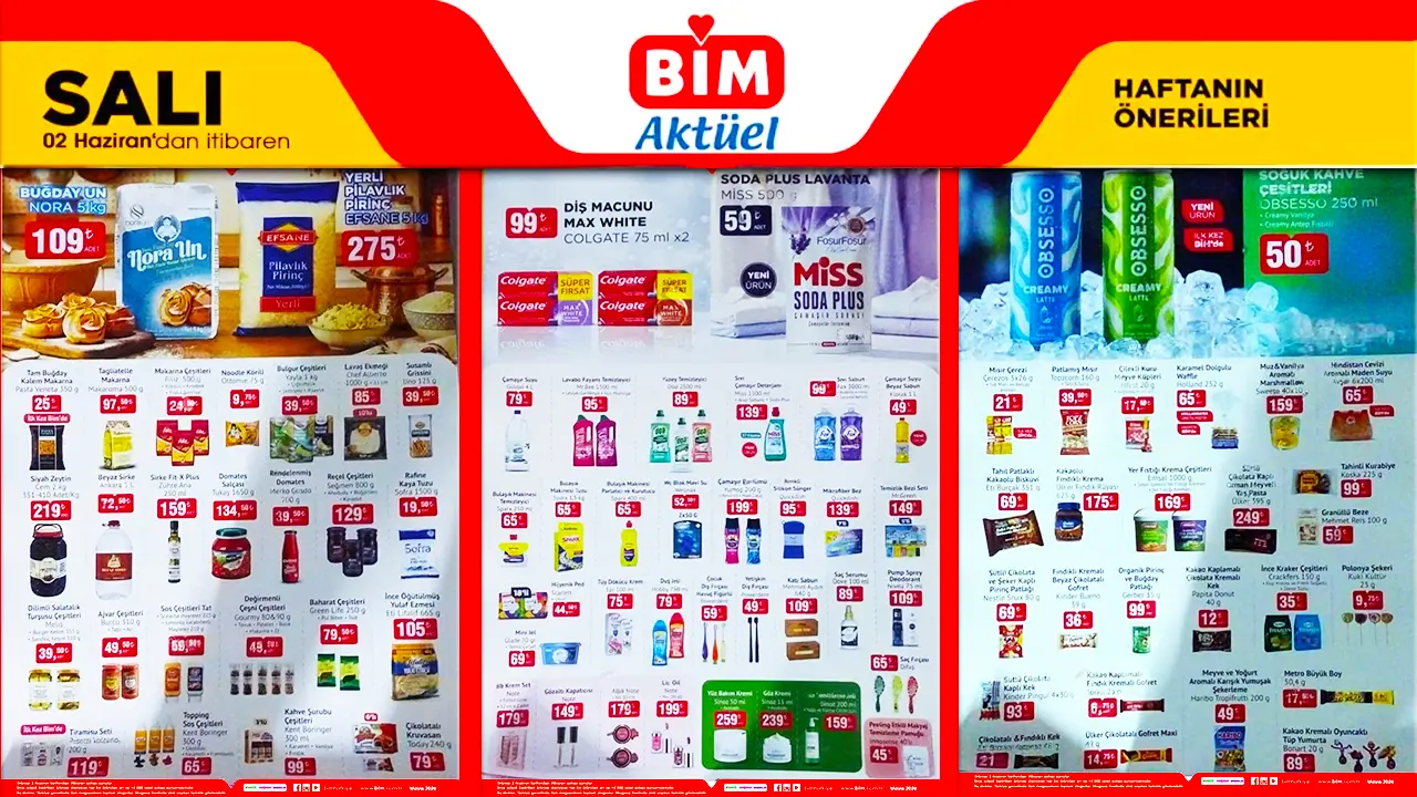 BİM 2 Haziran 2026 Aktüel Ürünler Kataloğu