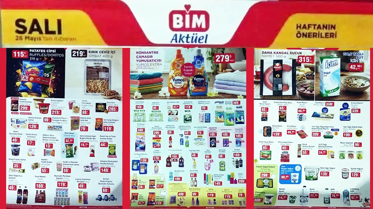 BİM 26 Mayıs 2026 Aktüel Ürünler Kataloğu
