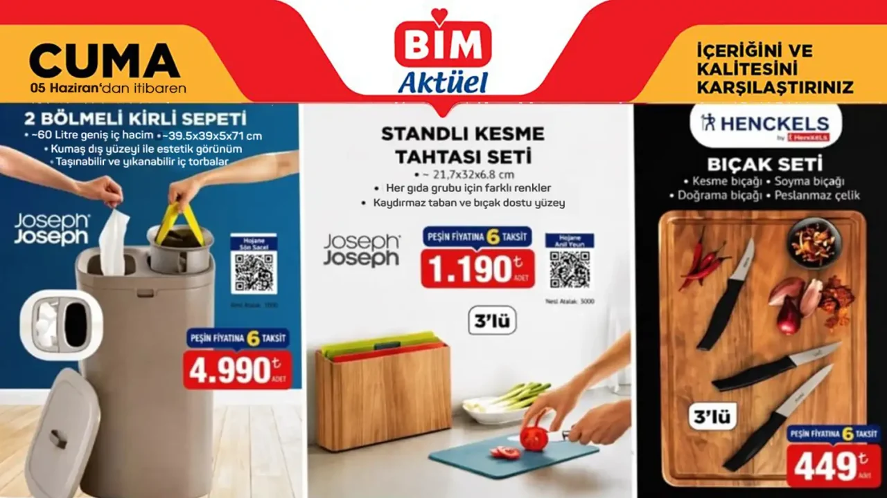 BİM 5 Haziran 2026 Aktüel Ürünler Kataloğu