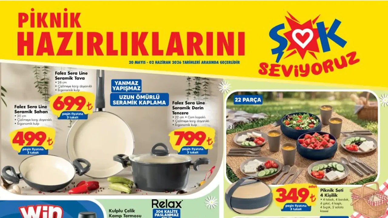 ŞOK 20 Mayıs 2026 Aktüel Ürünler Kataloğu