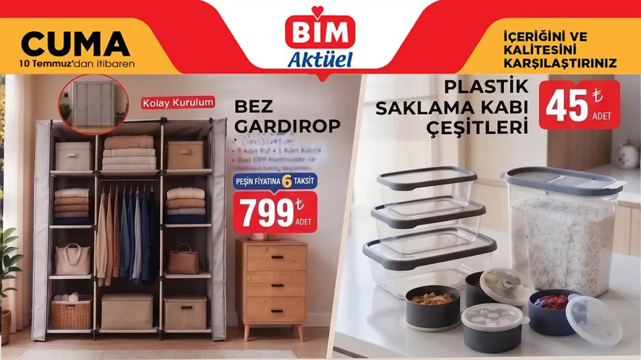 BİM 10 Temmuz 2026 Aktüel Ürünler Kataloğu