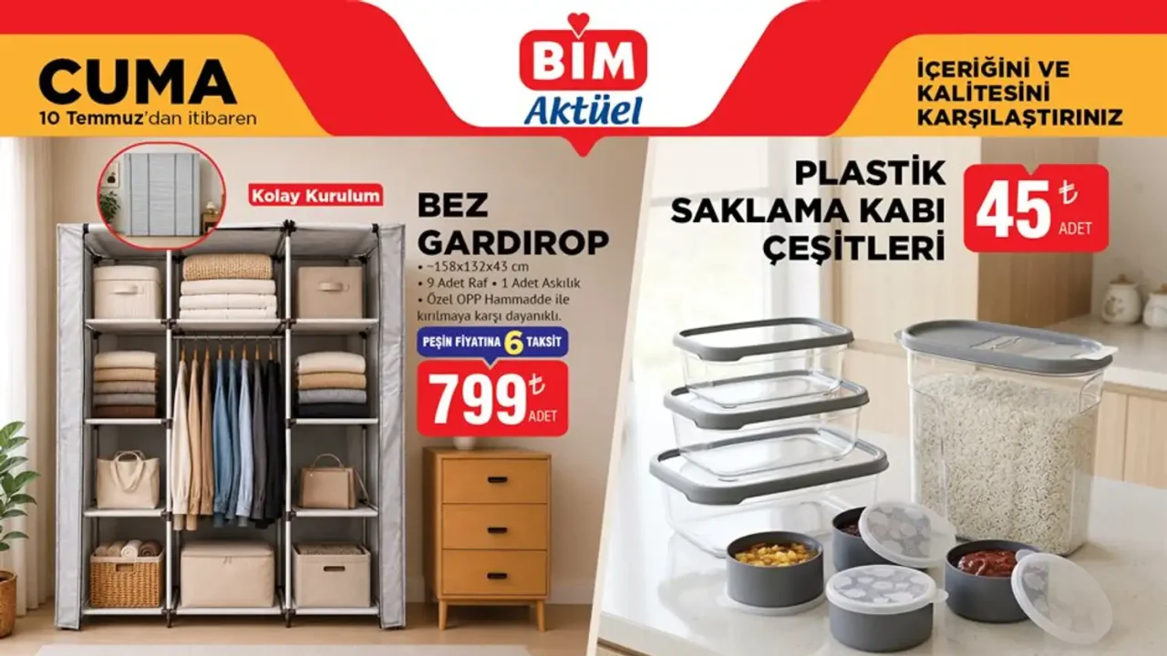 BİM 10 Temmuz 2026 Aktüel Ürünler Kataloğu