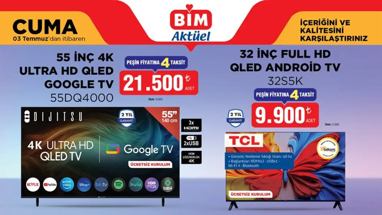 BİM 3 Temmuz 2026 Aktüel Ürünler Kataloğu