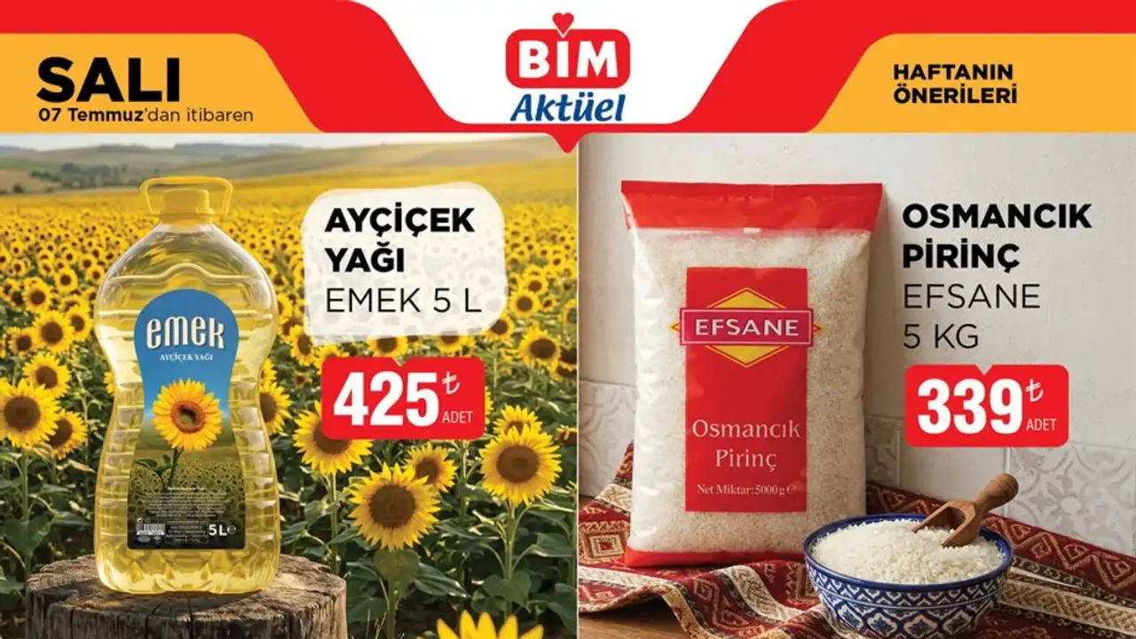BİM 7 Temmuz 2026 Aktüel Ürünler Kataloğu