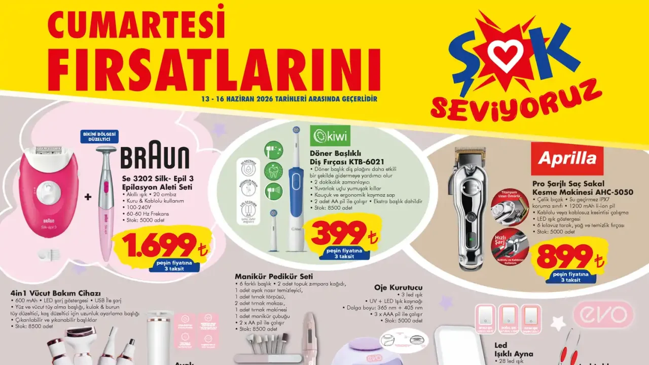 ŞOK 13 Haziran 2026 Aktüel Ürünler Kataloğu