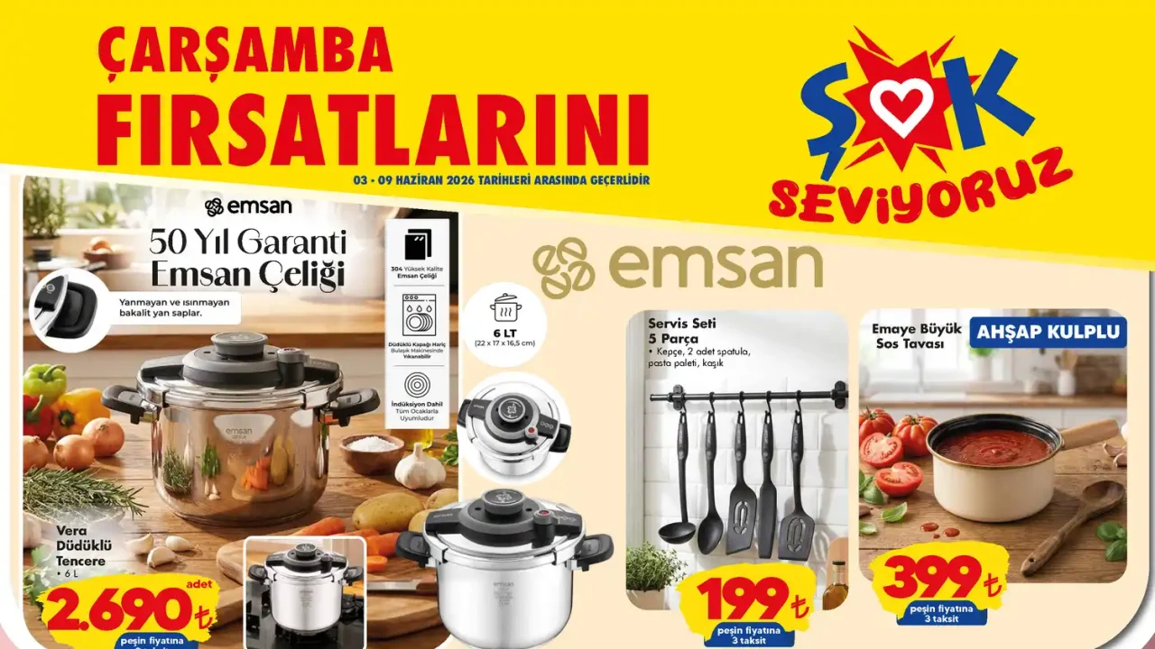 ŞOK 3 Haziran 2026 Aktüel Ürünler Kataloğu