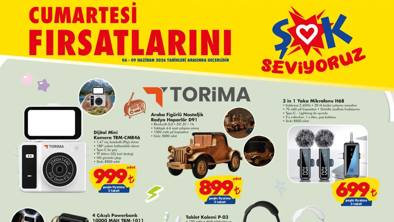ŞOK 6 Haziran 2026 Aktüel Ürünler Kataloğu