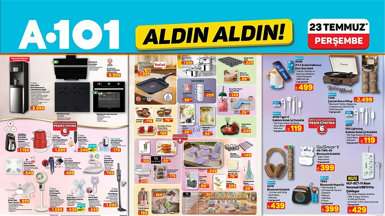 A101 23 Temmuz 2026 Aktüel Ürünler Kataloğu