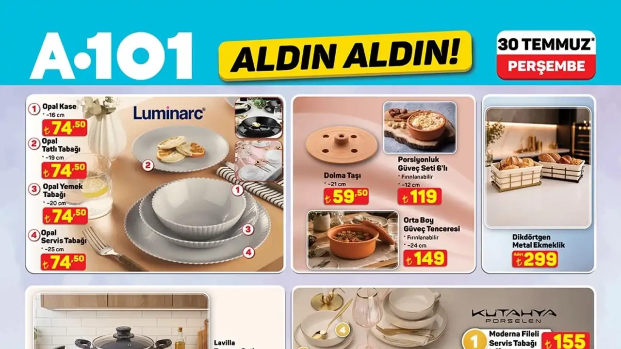 A101 30 Temmuz 2026 Aktüel Ürünler Kataloğu