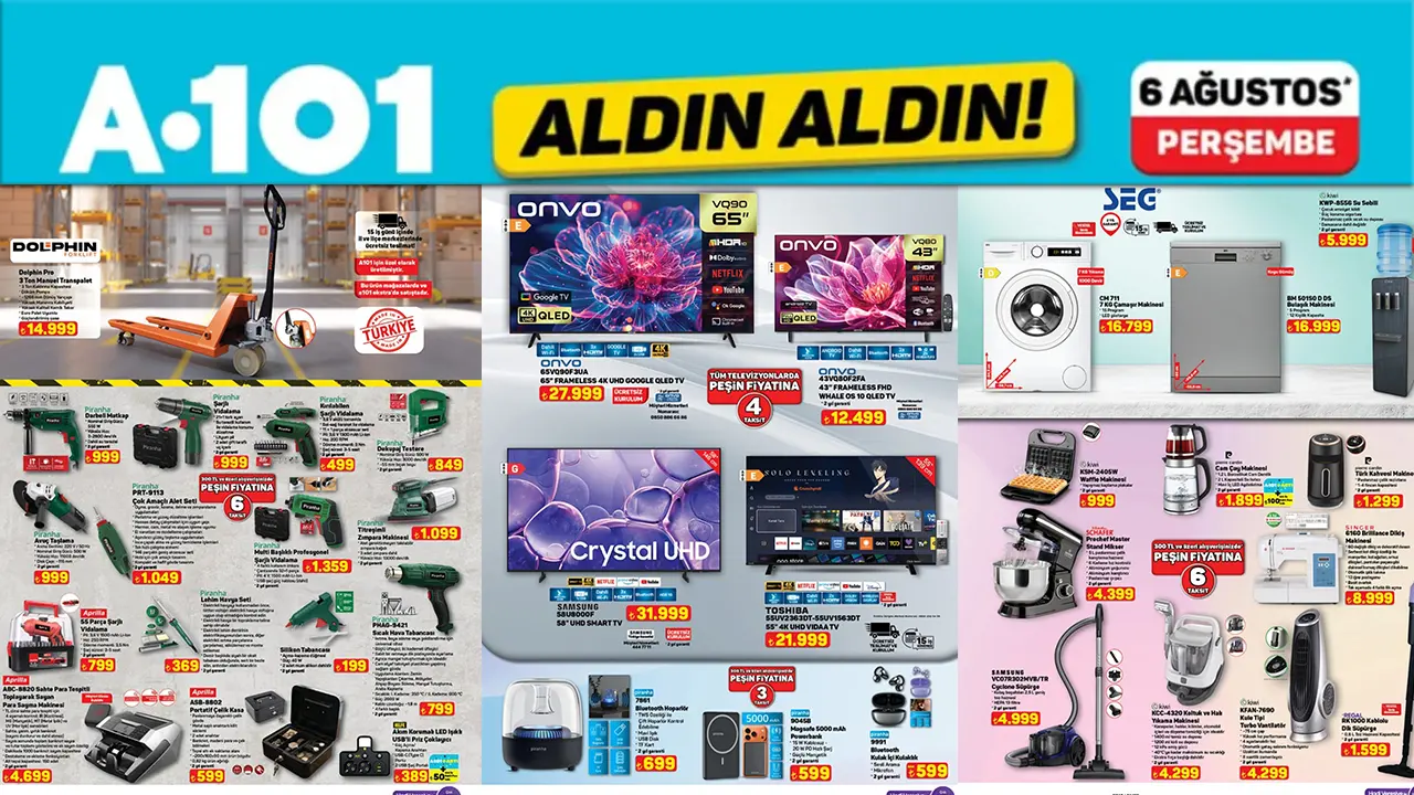 A101 6 Ağustos 2026 Aktüel Ürünler Kataloğu